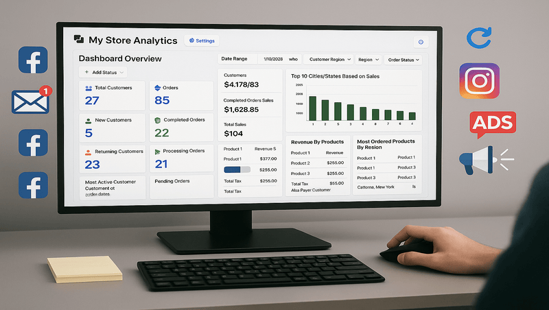 Real-Time WooCommerce Analytics Dashboard